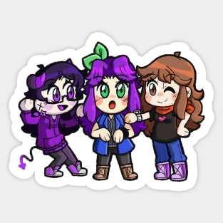 Akira, Abby and Erin Sticker